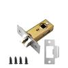 Sturdy Metal Fork Tubulars Mortice Latches Metal Finish Convenient Accessory for Bathroom and Bedroom Door Installion
