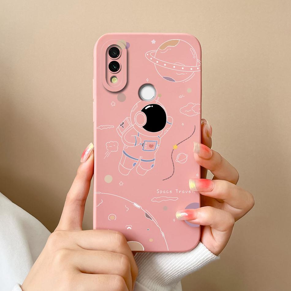 Case For Xiaomi Redmi 7 Cute Candy Painted Cover For Redmi7 Soft Liquid Silicone Upgrade Lens Protection Anti Drop Phone Shell