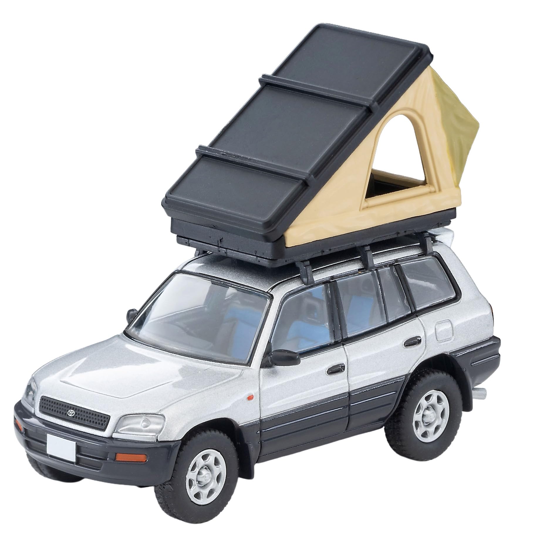 

Tomytec Tomica Limited Vintage Neo 1/64 Scale LV-N354c Toyota RAV4J V Silver with Tent and Figure (Finished Model) 334422