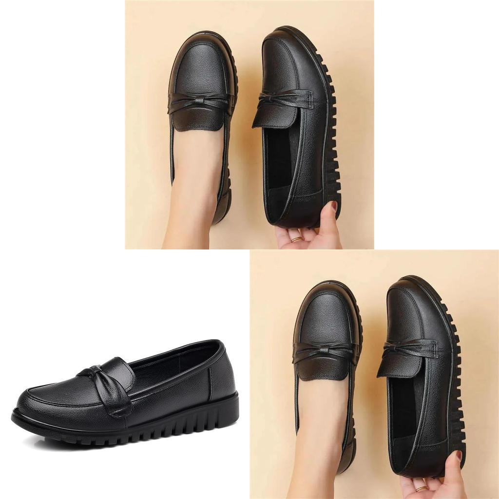 Spring Womens Shoes With Waterproof Synthetic Leather Casual Slipon For Daily Wear