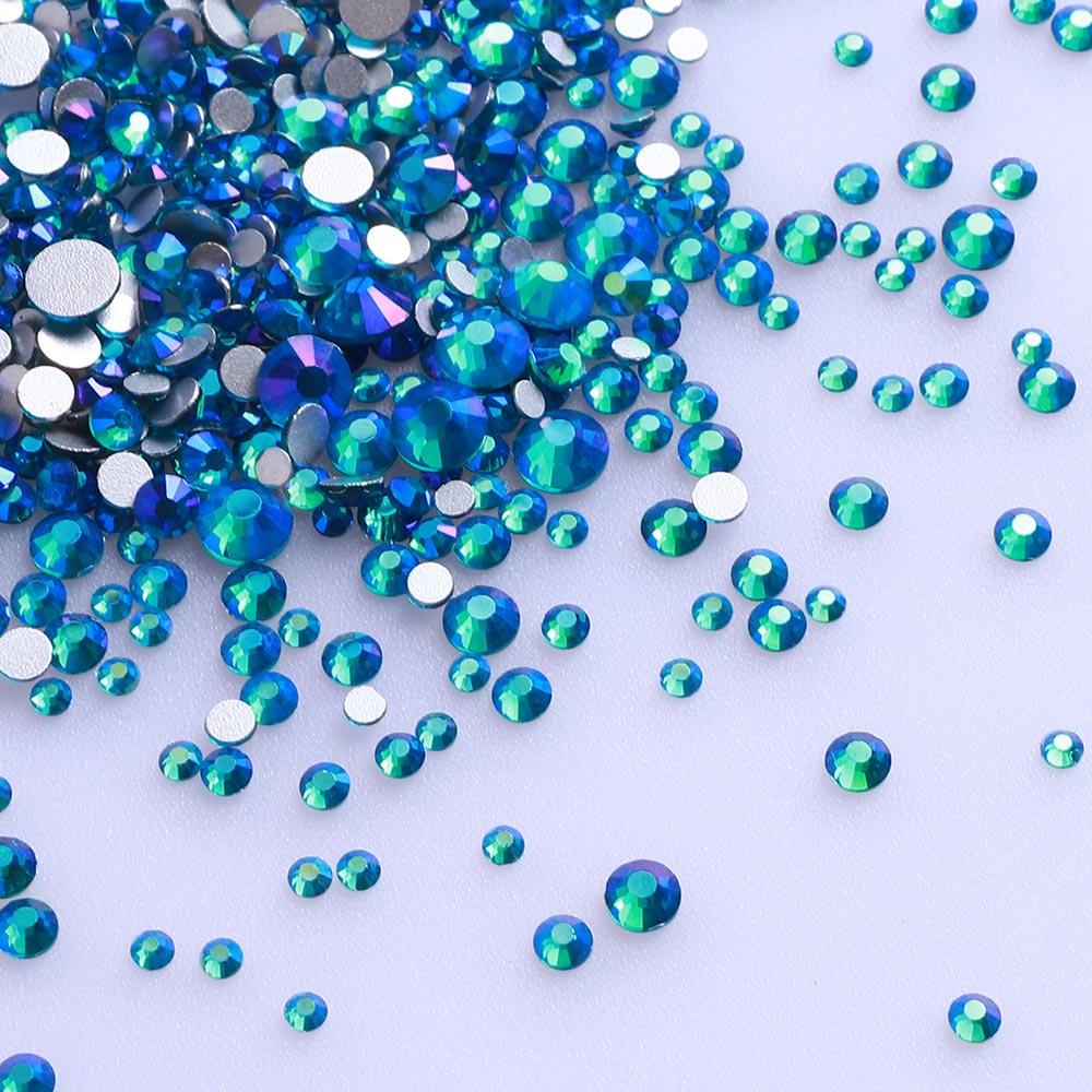 High Quality Rhinestone Non Hotfix Bulk Transparent Crystal AB Glass Rhinestones Mixed Sizes
