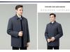 Men's Winter Down Jacket: Removable Liner, Warm Lapel Coat, White Duck Down, Middle-Aged Business Style