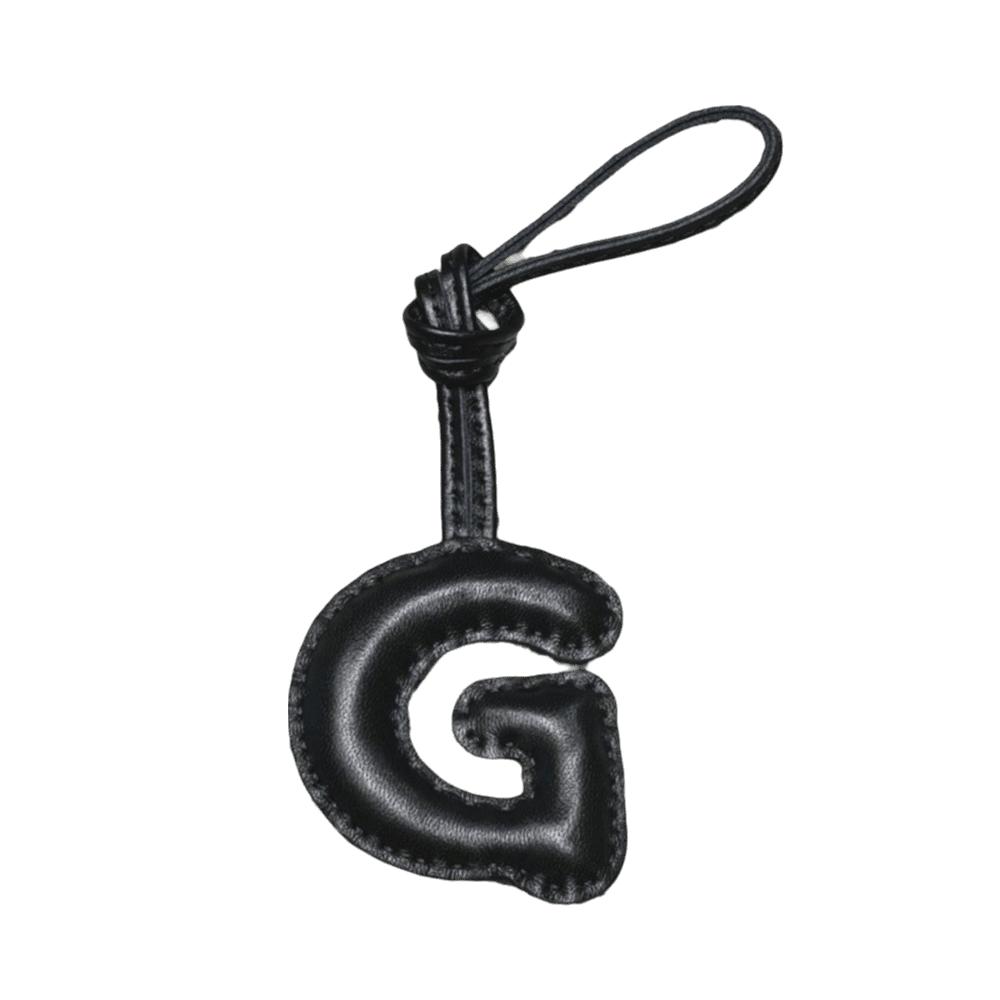 26 Initials Leather Alphabet Key Chain Genuine Sheepskin Car Pendant  Ladies
