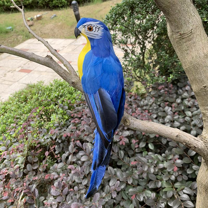 25/35cm Simulation Parrot Garden Decoration Creative Lawn Figurine Ornament Animal Bird Outdoor Garden Party Prop Decoration