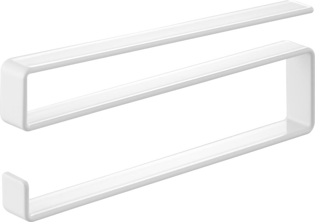 Yamazaki Slim White Towel X D17 X Tower 10501 Efficient Use of Kitchen Under-Cabinet Hanger, W1.5 H6.5cm, Series, (for Space)