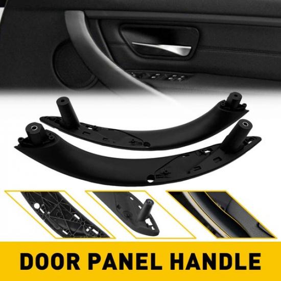 

2X Right Front Left and Handle Door For Pull Armrest BMW Black ABS