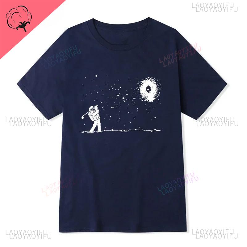 Summer Mens New Arrival Funny Astronaut Casual Print T Shirt Loose Oneck Harajuku Short Sleeve Streetwear Unique Tshirt