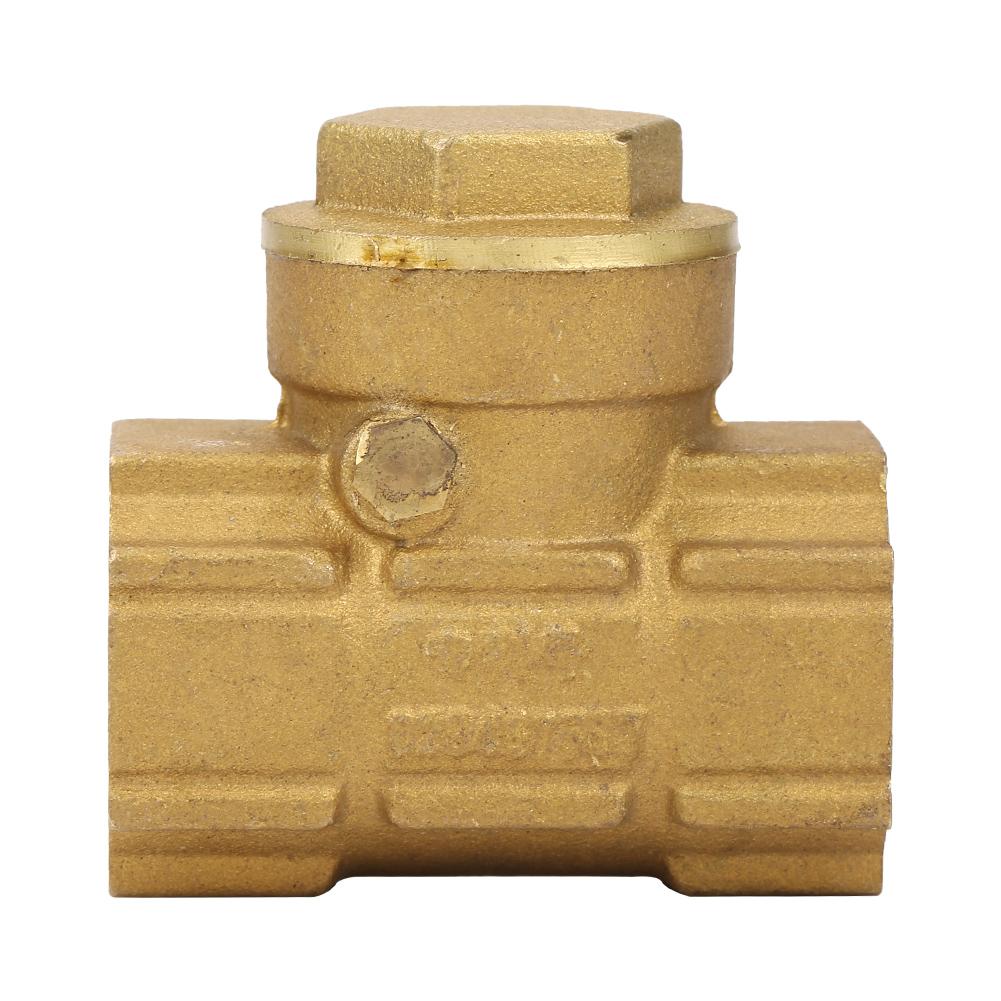 DN15 Brass One Way Automatic Swing Check Valve for Water Oil Acidic Media