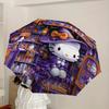 1pc Halloween Hello Kitty Automatic Folding Umbrella] Durable Iron Frame & Rod, Portable Folding, Makes a Great Holiday Gift yy251016241