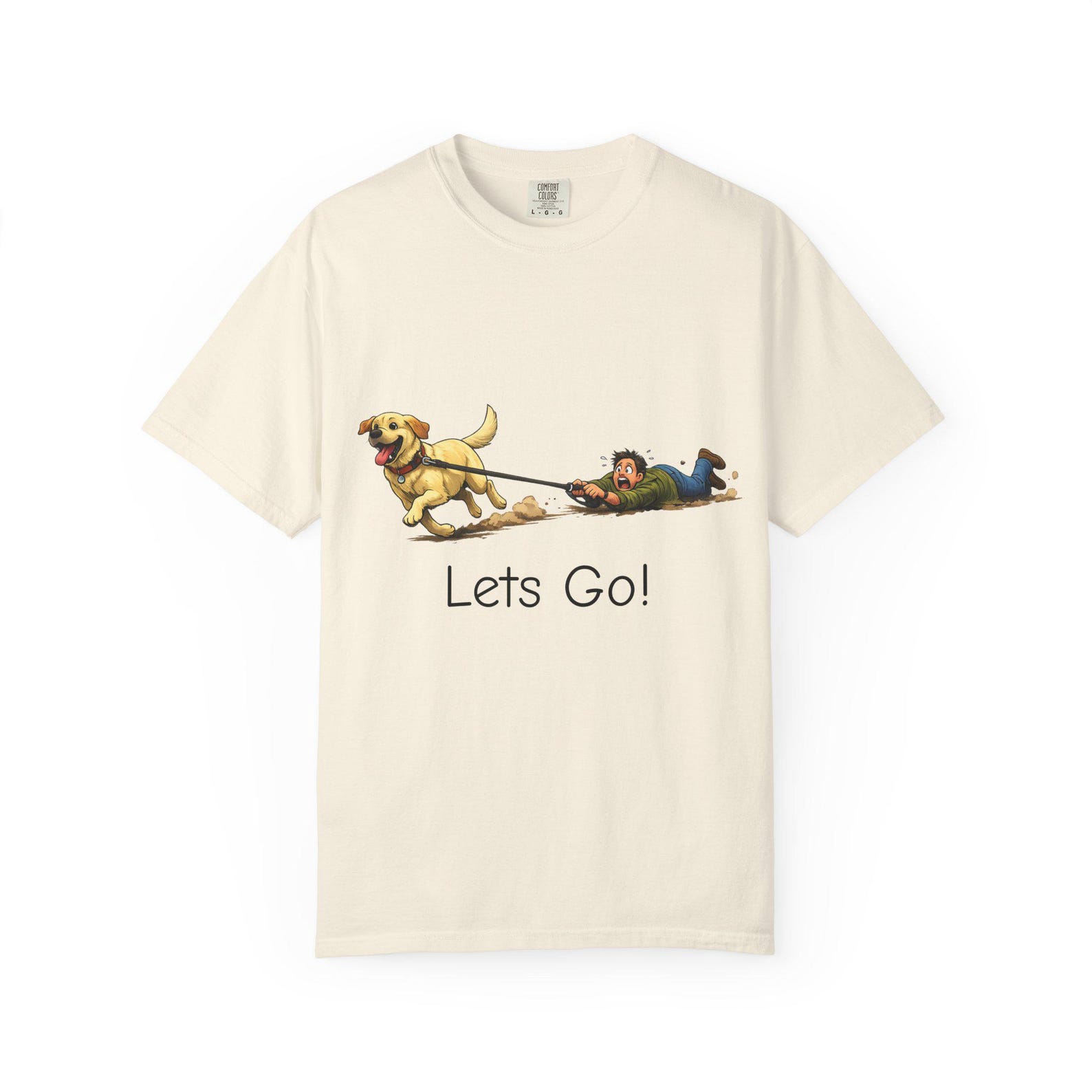 Labrador Dog Lover T shirt, Funny Cartoon Pet Dog Tee S