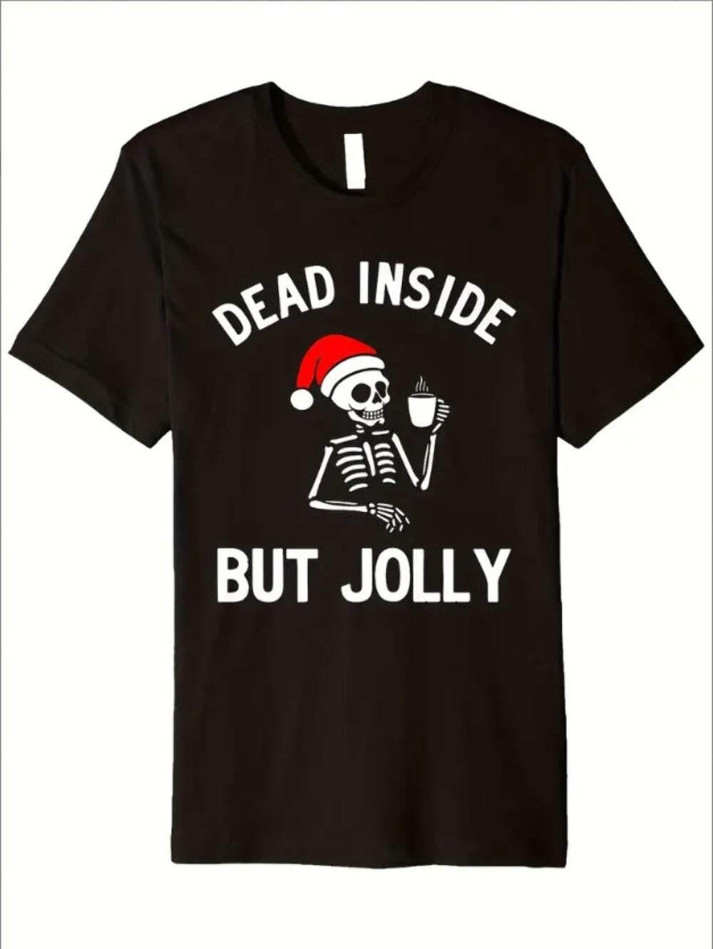 The Heart Is Dead, But The Jolly Funny Christmas Skull Wears A Santa Hat On His S разноцветный