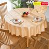 Waterproof, Oil-proof, Scalding-proof and Wash-free Tablecloth for Hotel and Restaurant Household Round Large Round Table