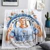 Erling Haaland Bedruckte Flanelldecke, weicher Überwurf für Schlafzimmer Sofa, waschbar, Fußballfan-Merchandise, tolles Geschenk.
