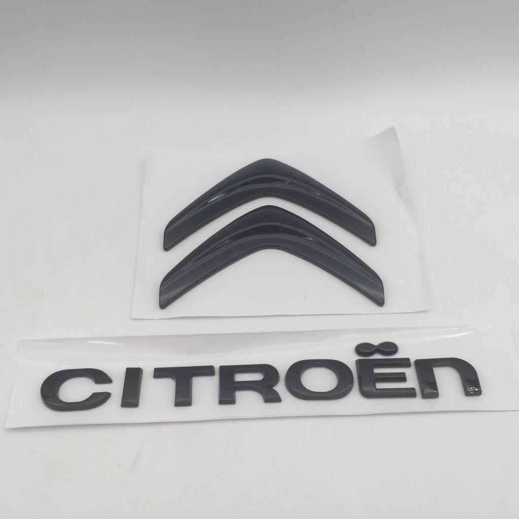 1 pezzo ABS 3D per Lettere Auto Citroen Emblema Cofano Anteriore Adesivo Cofano Badge Baule Posteriore Decalcomania Styling Accessori Auto