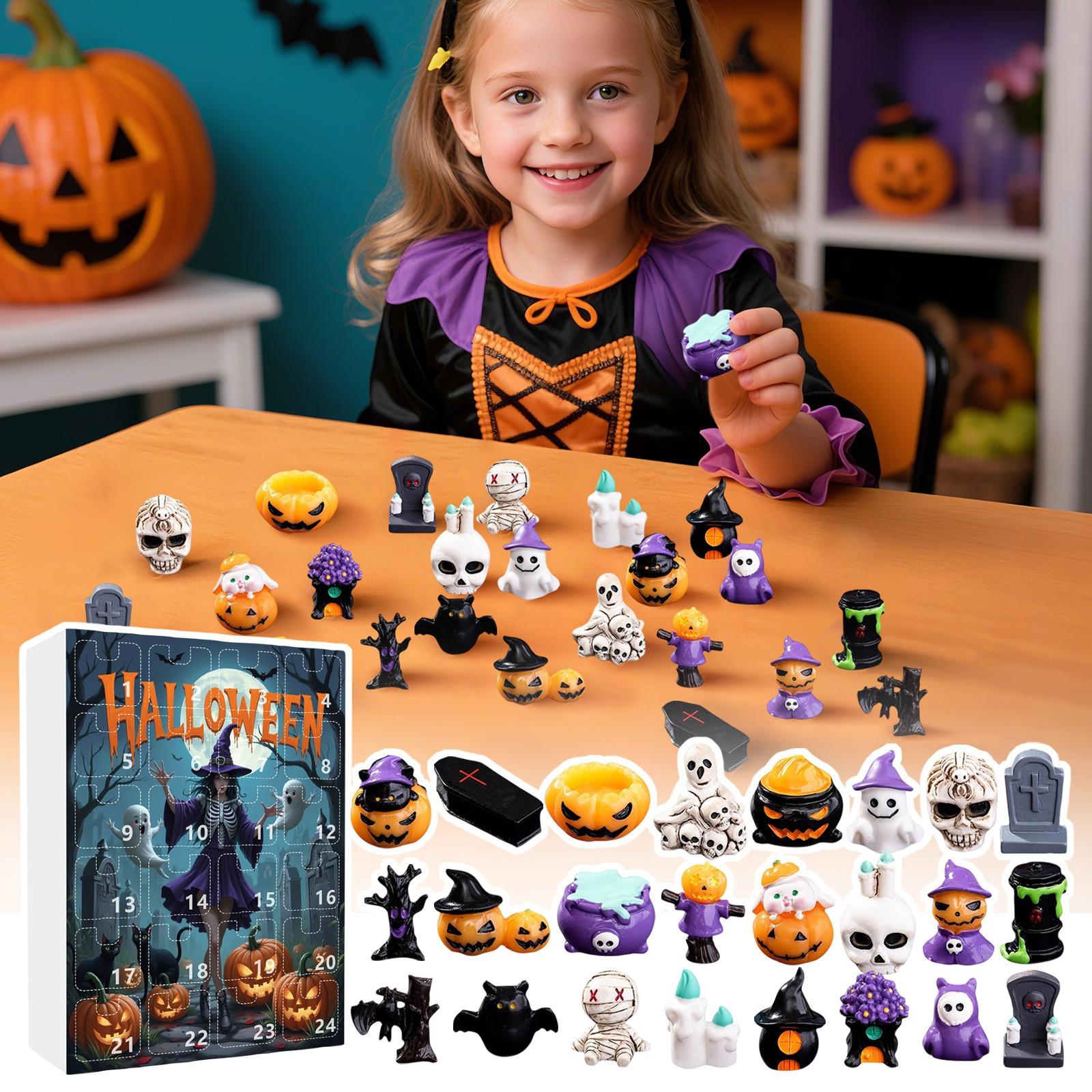 

Адвент 24-дневный Календарь Обратного Отсчета Хэллоуин Обратный Отсчет 24 Дня Серия Акриловых Подвесок Календарь Сюрпризов One Size чёрный