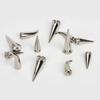 10Sets Metal Punk Sharp Warhead Screw Rivets Studs DIY Crafts Leather Belt Head Clothing Rivets Spikes Decor Nail Buckles