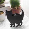 Handicraft Cat Mosquito Coil Holder Iron Craft Cat Stand Rack Animal Mosquito Coil Box  Desktop