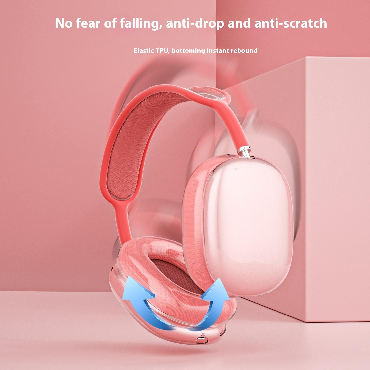 

1 Pair Earpad Case for AirPods Max Clear TPU Protective Ear Cups Cover Type A