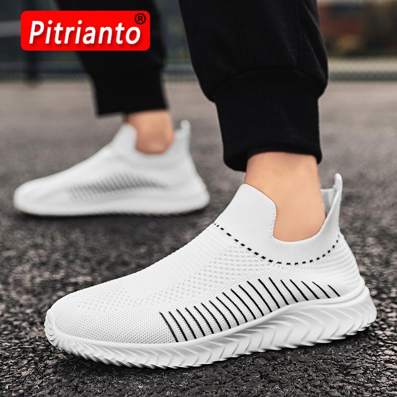 Lightweight Mesh Sneakers for Men - Casual Slip-On Design