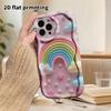 Phone Case: 2D Flat Design Suitable for iPhone 18, 17, 16, 15, 14, 13 Pro Cases, Couple Style, Rainbow Clouds, Christmas and Halloween Gifts