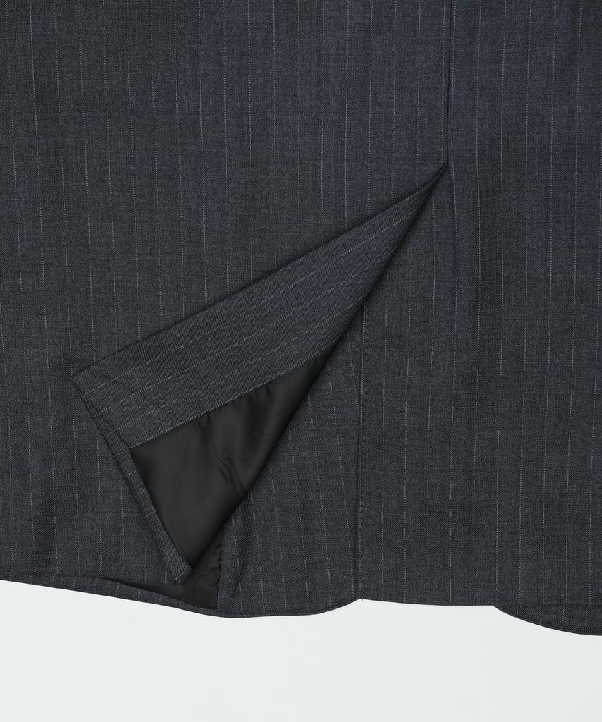 Prairie Striped Single Blazer (Gray)