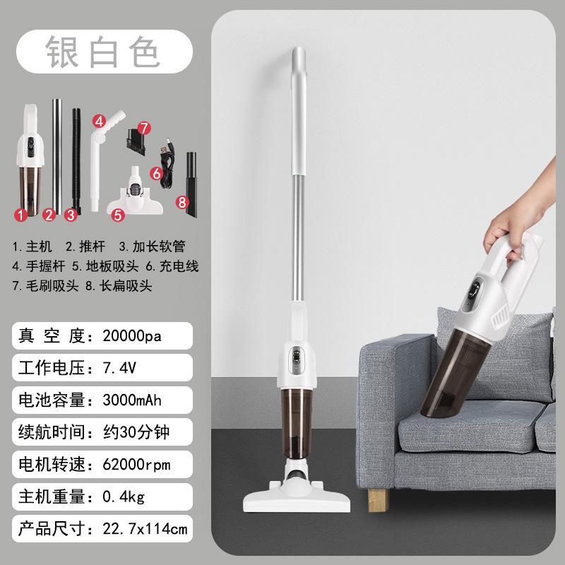 Car vacuum cleaner, high suction for car, dual use for home and car, high power, powerful in small wireless charging handheld
