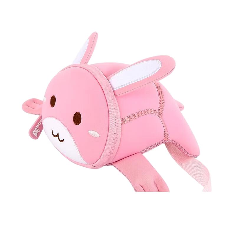 Nuohu Pink Rabbit Anti-lost Toddler Backpack with Waist Leash