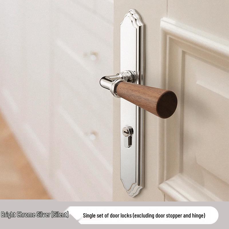 Vintage-Style Zinc Alloy Mute Door Handle for Bedrooms