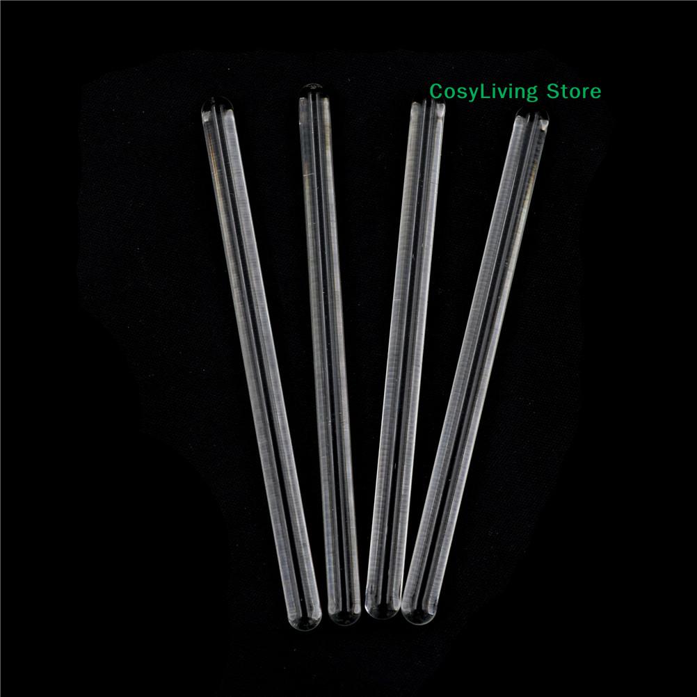 4Pcs Glass Stirring Rod Lab Use Stir Glass Stirring Rod Glass Laboratory Tool 6*100mm