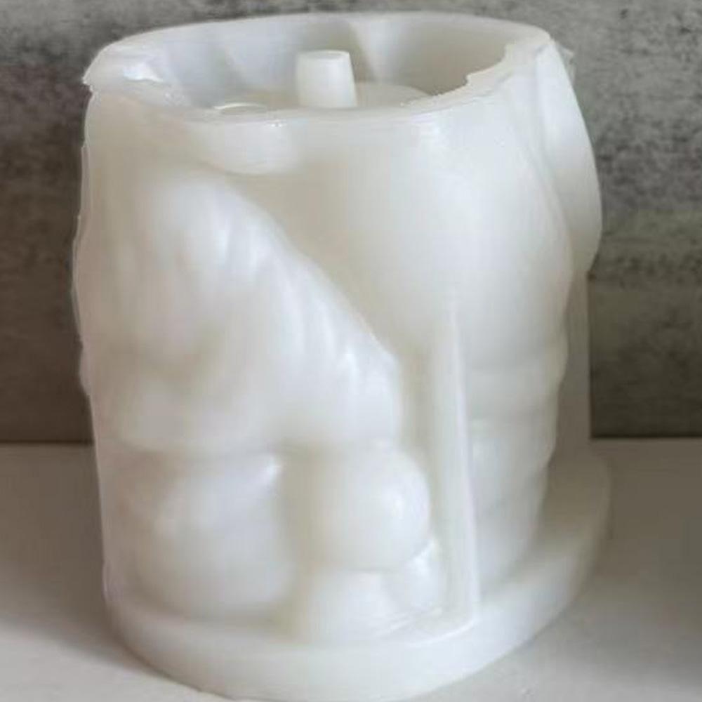 DIY Santa Claus Pot With Holes Silicone Mold Christmas Pot Plaster Cement Mold