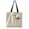 Letter Canvas Bag, Women's Shoulder, Japanese And Korean Style, Handbag, Large Capacity, Student Class Book Set