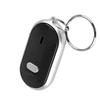 Sprachsteuerung Anti-Verlust-Gerät Whistle Key Finder Schlüsselanhänger Locator Tracer (Schwarz)