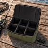 Fishing Reel Holder Long-Lasting Padded Bag with Dividers Pliable