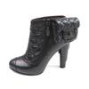 Great CHANEL Ankle boots black leather Women 36 G26164 Used