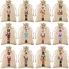 12 Pc Party Gift Bags,  Linen Packaging Bags, Christmas Bundle Bags