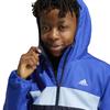 Adidas Tiberio Size Ink Size 160 Kids' Windbreaker, Unisex, JTH14, Semi-Silent Blue/Clear Sky/Legend (IV9514),
