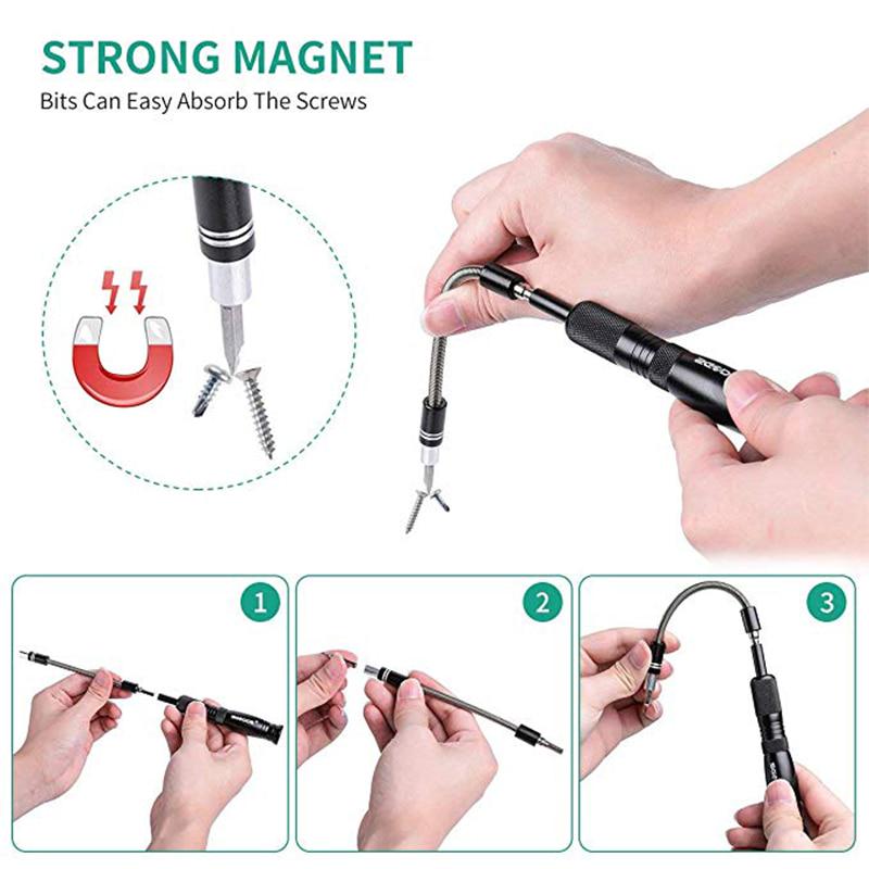 69 i 1 Precisionsskruvmejselsats med 66 Bits Magnetisk Skruvmejselsats Handverktyg Elektronikreparationsverktygssatser