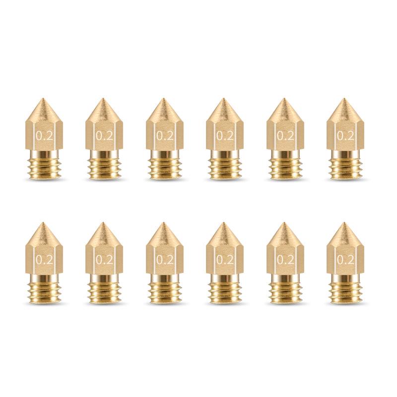 Brass MK8 Pointed Tip Nozzle for 3D Printer Engraving