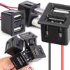 5V 2A Black Double Layer Usb Female Base Type-C Socket and Female Usb Lamp Charging Socket Power Socket with Cable Connector