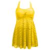 Plus Size Two Pieces Swimsuits Swimwear Women Soild Color Summer Bathing Suits Tankini Beachwear Bikini Swimdress
