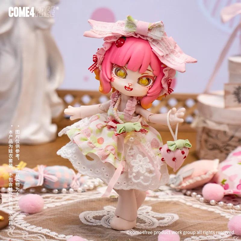 COME4FREE Daily Series 12 Bjd Doll Clothes OB11 Doll Girls Diy Skirt Toys Cute Action Figure Accessories Cartoon Decor Gifts