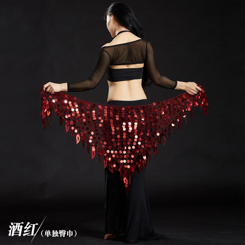 Belly Dance Outfit Cymbal Shawl Mermaid Hip Scarf Waist Chain Performance Costume