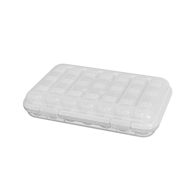 Portable Medicine Packaging Box, Compartmentalized Storage Box, Food-grade Medicine Compartment Box, Medicine Storage Box