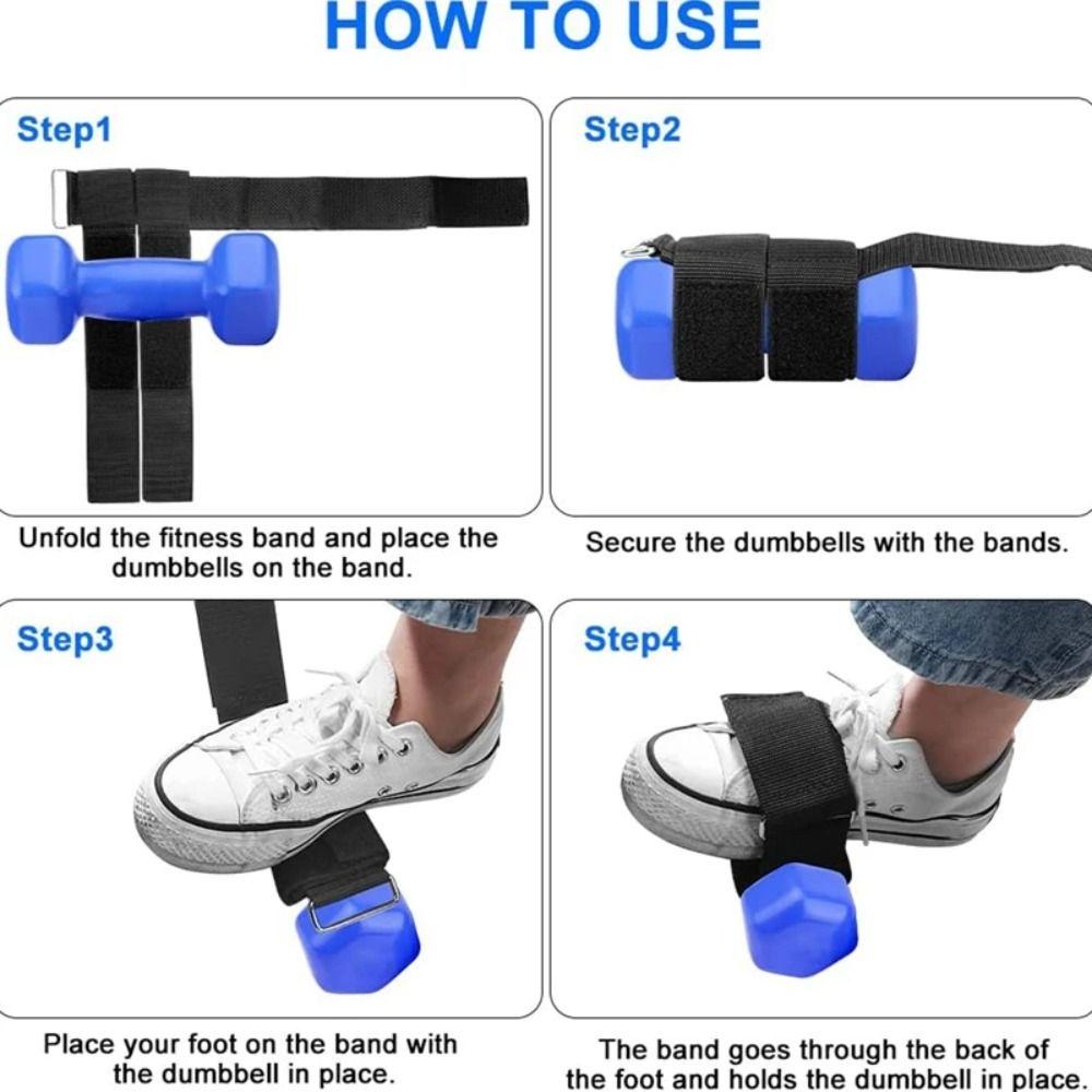 Ankle Buckle Dumbbell Foot Strap Adjustable Weight Lifting Webbing  Strengthen Calves