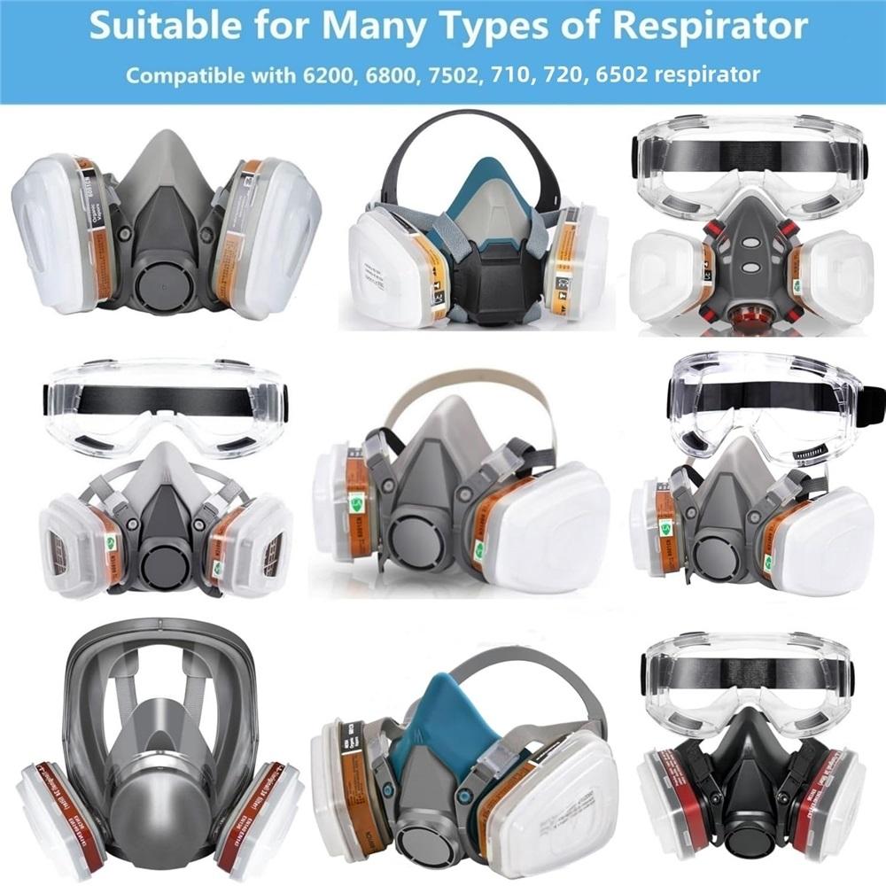 6001 Filter Cartridges For Respirator, Chemical Paint Organic Vapor Cartridges Filters Compatible With 6200, 6800, 7502, 7503 Respirator