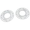2 Set Light Fixture Mounting Bracket 4in Universal Lighting Steel Circle Crossbar Ceiling Fan Plate Complete Accessories