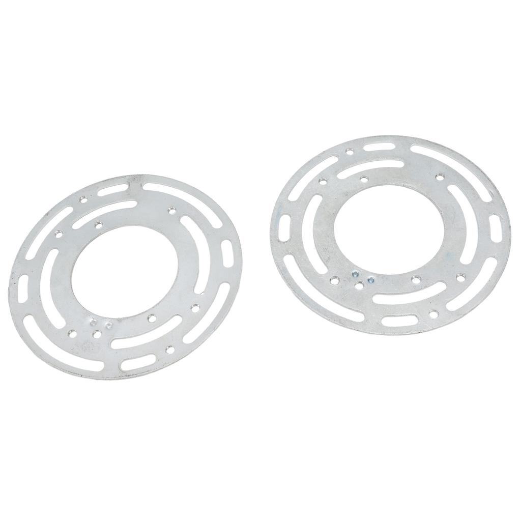 2 Set Light Fixture Mounting Bracket 4in Universal Lighting Steel Circle Crossbar Ceiling Fan Plate Complete Accessories