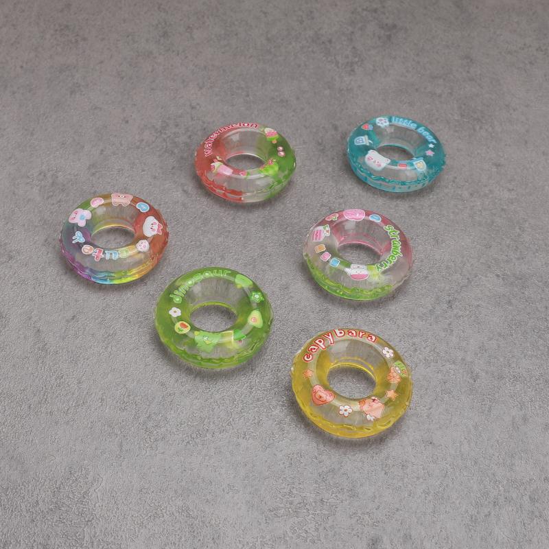 

4Pcs Children s Play Scene Decoration Resin Dollhouse Miniature Simulation Swimming Ring Model Toy Dress Up Dolls Accessories