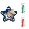 Star Embossed Biscuit Kit + 2 Green and Red Chocolate Pens