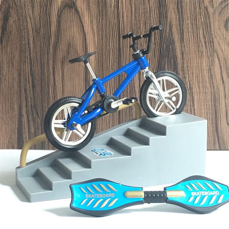 Mini Finger Bike and Skateboard Toy Set